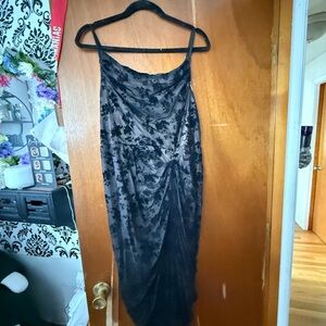 Elegant Black Floral Dress